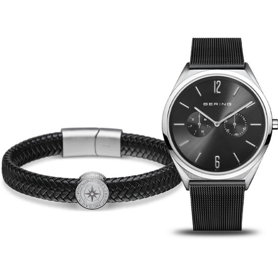 Bering - 17140-102-GWP - Set montre-bracelet et bracelet - Homme - Quartz - Ultra Slim