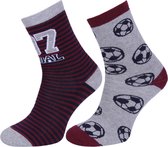 Warme, lange sokken - voetbal - 2 paar