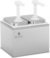 Royal Catering Sausdispenser - 2 pompen - 2 x 2 L