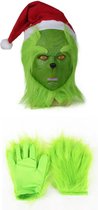 Grinch Masker & Handschoenen - Horror Masker - Halloween masker - Eng masker - Carnaval masker - Grinch - Grinch kostuum - The Grinch
