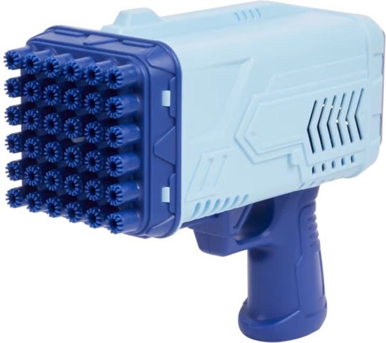 Foto: Bazooka bubble gun blauw bellenblaas pistool bellenblazer speelgoed voor kinderen bellenblaas machine