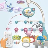 Babywieg Mobiel Met Verlichting - Muziekprojectie Voor Babys - Afstandsbediening - Wieg Speelgoed Voor Pasgeboren - Baby Mobiel Voor Wieg - 0-6M,7-12M,13-24M,25-36M