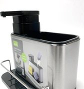 Go Go Gadget - Rangement pour sièges-auto de Cuisine en acier inoxydable - Organisateur d'évier - Porte-torchon - Égouttoir - Distributeur de savon.