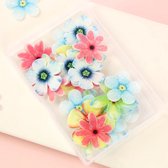 Eetbare bloemen - wafelpapier - taart decoratie - 40 stuks - taartdecoratie - verjaardag - taartversiering