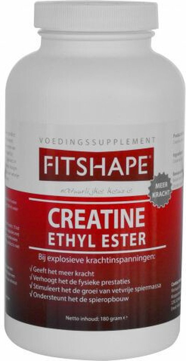 Goedkoopste Fitshape - Creatine Ethyl Ester - Sportvoeding - 180 capsules
