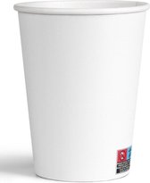 Wit-Koffiebeker Karton PE 8oz 240ml Wit, 200 Stuks-Kartonnen bekers 240ml-koffie bekers-wegwerp papieren bekers-drank bekers-milieuvriendelijk