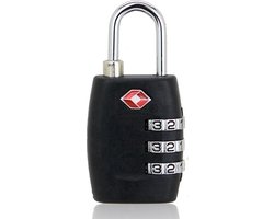 Go Go Gadget - TSA Kofferslot 3 Cijferig - Reisslot - Reis Cijferslot - Cijferhangslot - Hangslot - Slot voor Bagage - Zwart