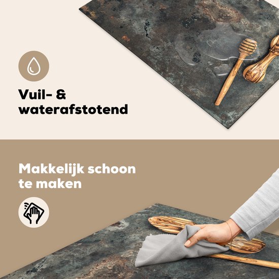 KitchenYeah® Inductie beschermer 80x52 cm - Inductiebeschermer - Afdekplaat - Hout - Keukengereedschap - Keuken - Landelijk - Kookplaataccessoires - Afdekplaat voor kookplaat - Inductiebeschermer - Inductiemat - Inductieplaat mat