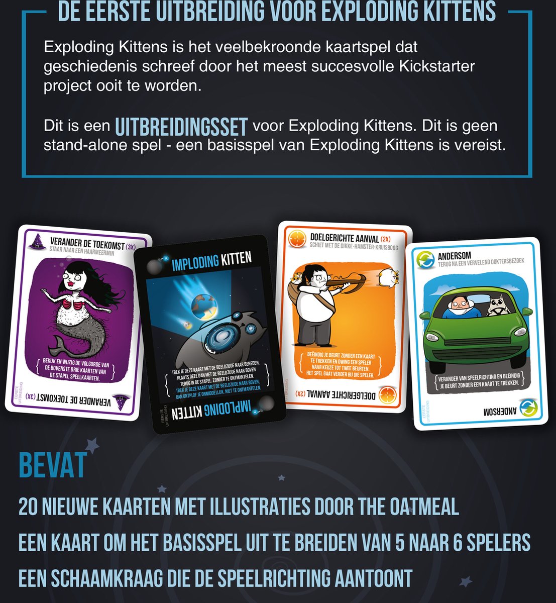 Exploding Kittens Imploding Kittens Uitbreiding - Nederlandstalig Kaartspel — afbeelding 7