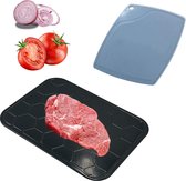 Pak met 2 ontdooiplaten, ontdooibak, aluminium ontdooiplaat, ontdooiplaat voor diepvriesvlees, geschikt voor vis/vlees/diepvriesproducten (23 x 16,5 cm)