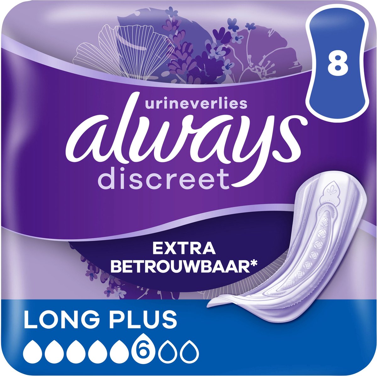 Always Discreet Verband Voor Urineverlies Dames Long Plus - 6 x 8 Verbanden — cadeau in Cadeau-ideeën - foto 8