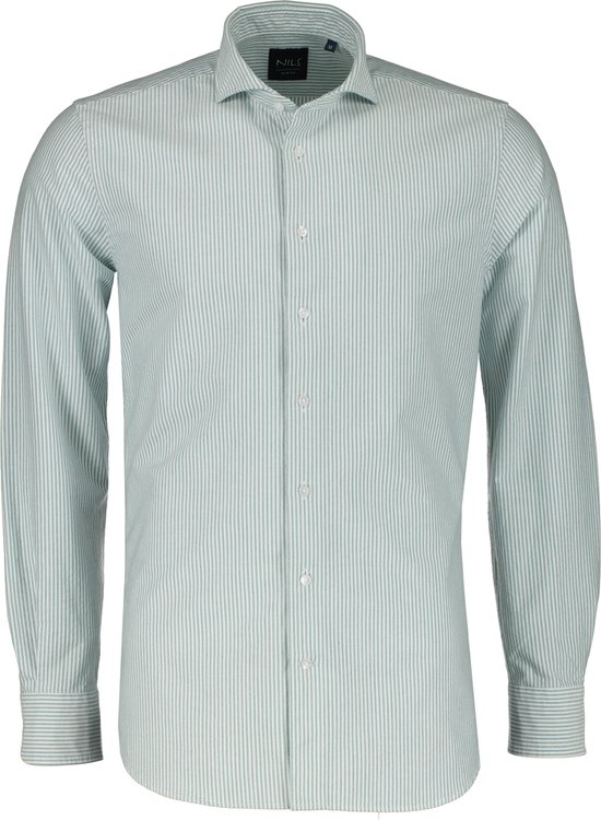 Nils Overhemd Slim Fit Groen S bol