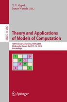 Lecture Notes in Computer Science 11436 - Theory and Applications of Models of Computation