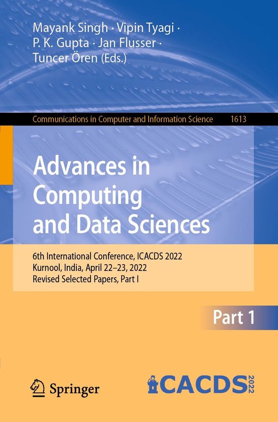 Springer Nature Proceedings Computer Science 1 - Advances in ... - cover