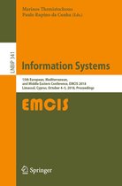 Lecture Notes in Business Information Processing 341 - Information Systems