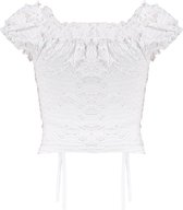 Meisjes blouse - Maxime - Krijt wit