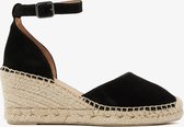 VIA VAI Flora Braid Espadrilles - Met Sleehak - Zwart - Maat 36