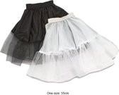 Underskirt Petticoat voor volwassenen - Kleurkeuze: Zwart