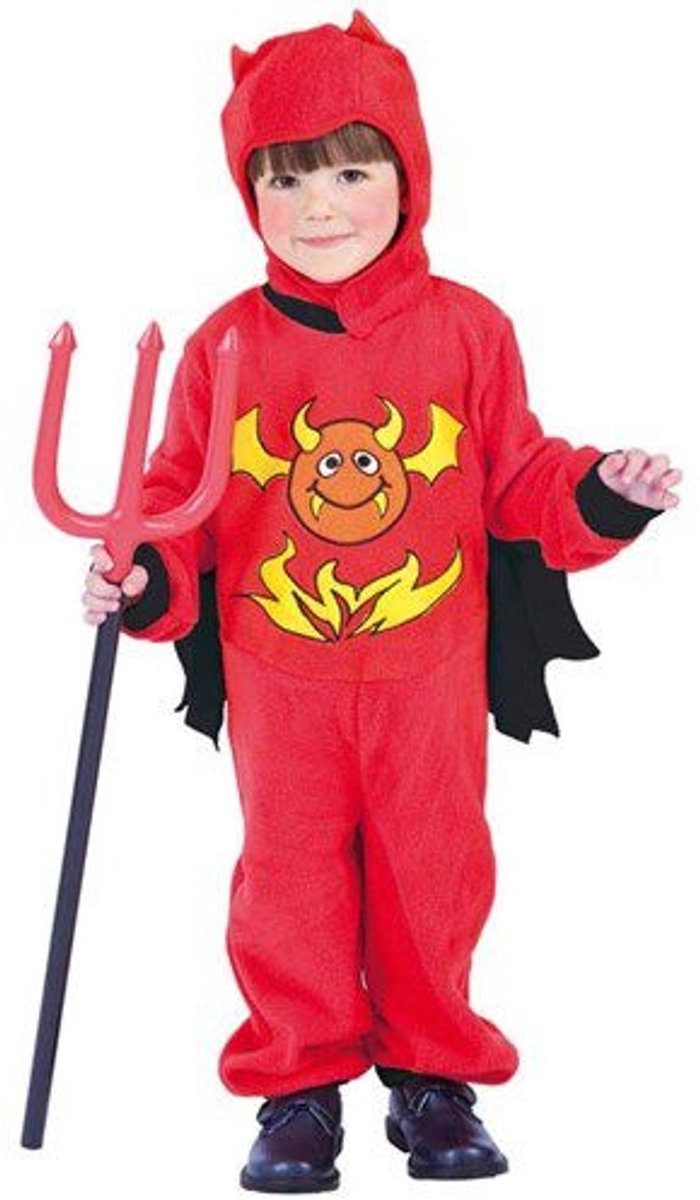 Duivel Jumpsuit kind - Maatkeuze: 10-12 jaar