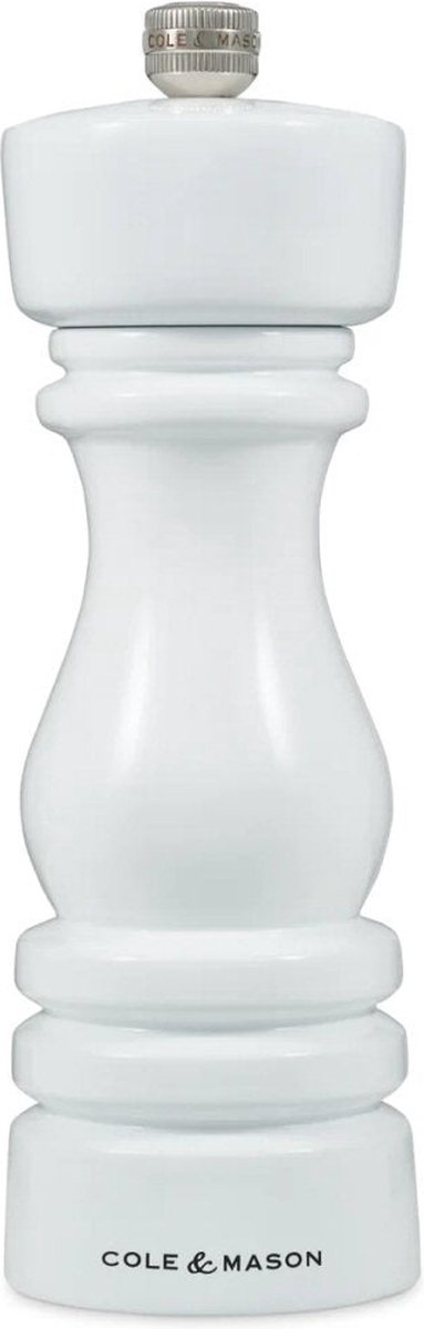 Cole & Mason - London White Gloss Pepper Mill 18 cm