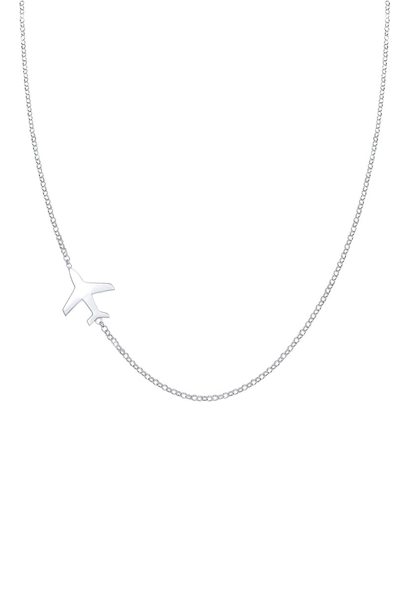 Elli - Halsketting - Dames Vliegtuig Reizen Erwtenketting Trend in 925 Sterling Zilver - Dames