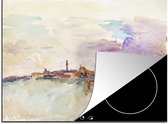 KitchenYeah® Inductie beschermer 77x59 cm - Siena - John Singer Sargent - Kookplaataccessoires - Afdekplaat voor kookplaat - Inductiebeschermer - Inductiemat - Inductieplaat mat