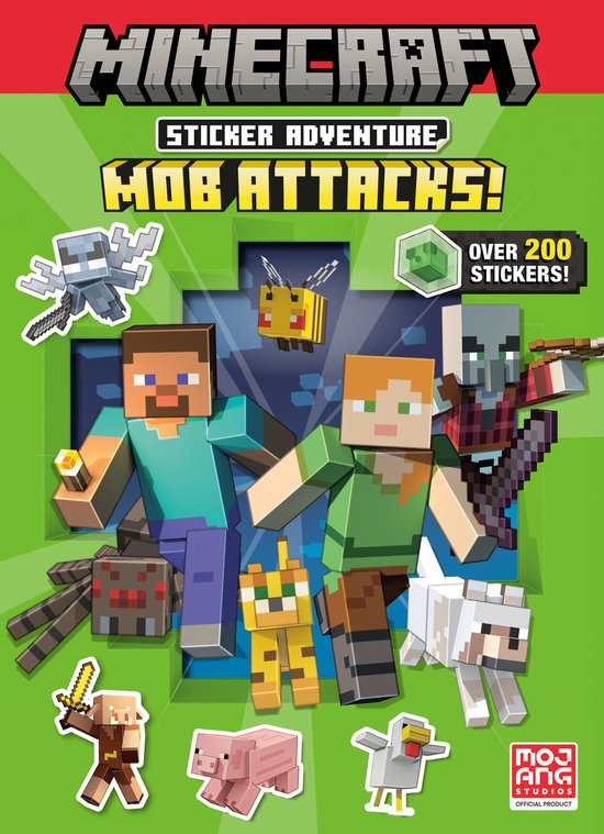 Minecraft Sticker Adventure: Mob Attacks! (Minecraft) - cover