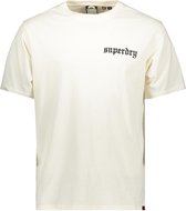 Superdry T-shirt Tattoo Graphic Loose T Shirt M1011896b Cream Mannen Maat - M