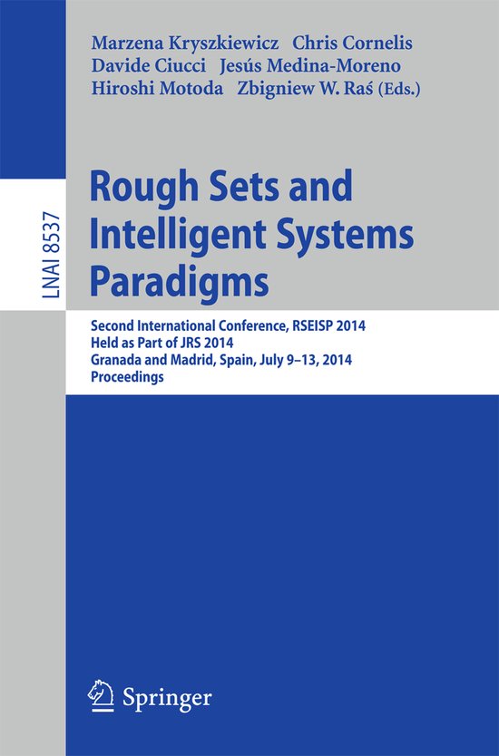 Rough Sets and Intelligent Systems Paradigms - cover