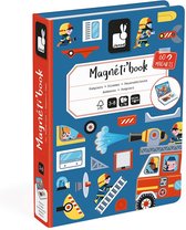 Janod - Magnetibook Brandweer - Magneetboek Speelset Inclusief 60 Magneten En 18 Voorbeeldkaarten - Geschikt vanaf 3 Jaar