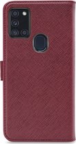 My Style Flex Wallet Telefoonhoesje geschikt voor Samsung Galaxy A21s Hoesje Bookcase Portemonnee - Bordeaux