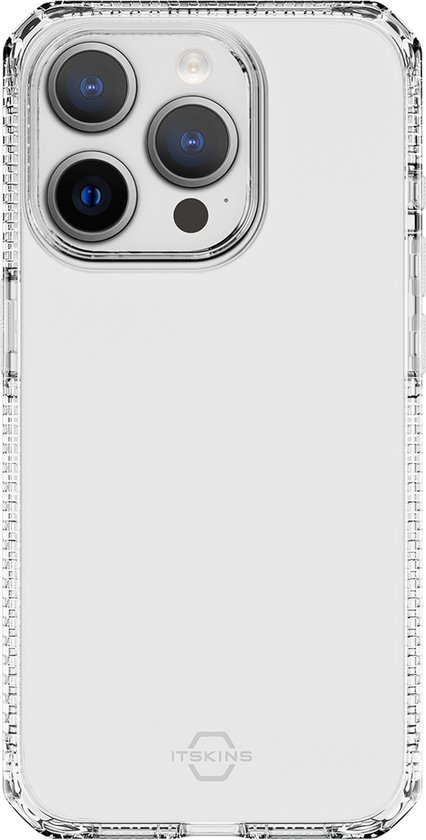ITSkins SpectrumClear-R Doorzichtig Telefoonhoesje geschikt voor Apple iPhone 15 Pro Hoesje Flexibel TPU Backcover Shockproof - Transparant