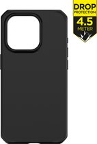 ITSkins SpectrumSilk-R - Telefoonhoesje geschikt voor Apple iPhone 15 Pro Hoesje Flexibel TPU Backcover - Zwart