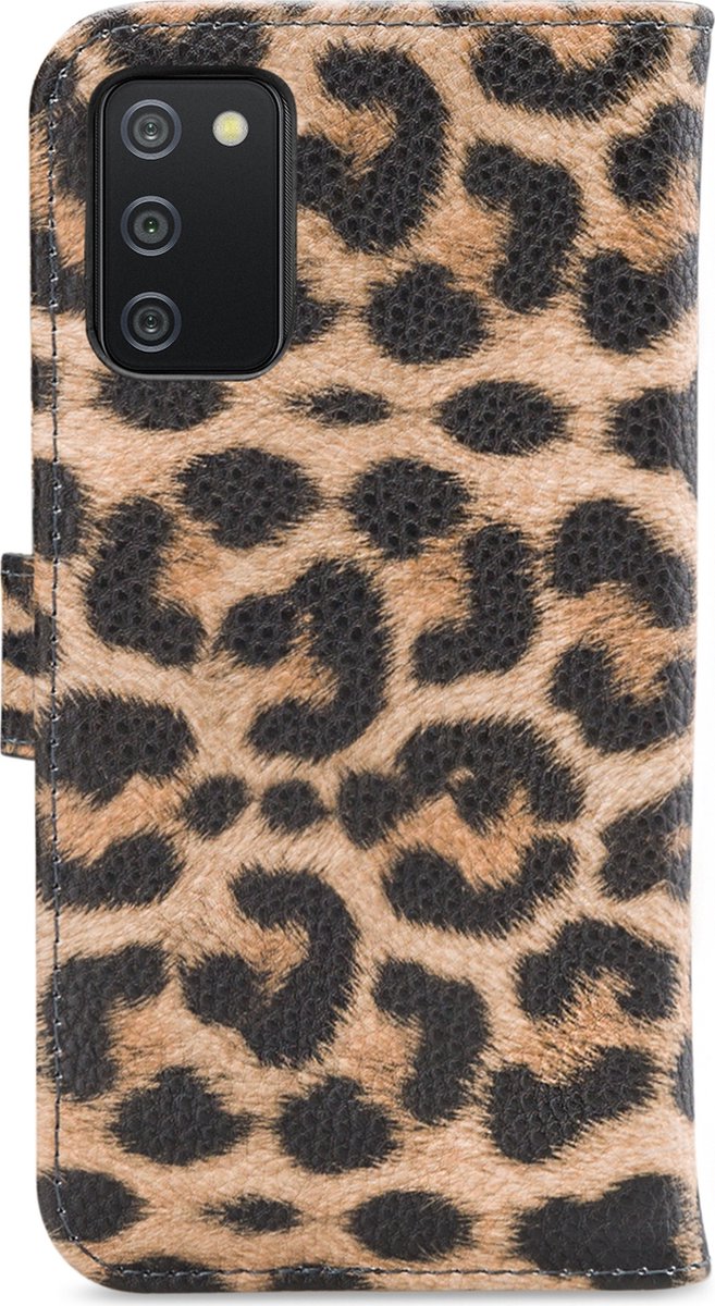 My Style - Samsung Galaxy A02s Hoesje - Flex Wallet Luipaard Bruin