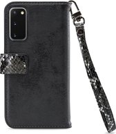 Mobilize Telefoonhoesje geschikt voor Samsung Galaxy S20 Hoesje | Mobilize Gelly Zipper Uitneembare 2in1 Clutch | Pasjeshouder voor 3 Pasjes | Telefoonhoesje voor Pinpas / OV Kaart / Rijbewijs - Zwart