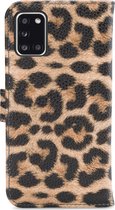 My Style Flex Wallet Telefoonhoesje geschikt voor Samsung Galaxy A31 Hoesje Bookcase Portemonnee - Leopard