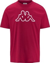 Kappa - T-Shirt Logo Cromen - Rood Herenshirt-L