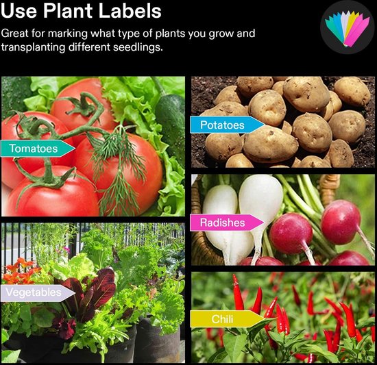 Set Van 5 Plantenpotten Van Niet-geweven Stof Met Handgrepen Voor Tomaten Bloemen Planten En Meer Zwart