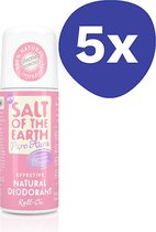 Salt of the Earth Pure Aura Lavender & Vanilla Roll-On Deodorant (5x 75ml)