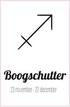 Sterrenbeeld Boogschutter Muurdecoratie - Forex - 20x30cm - Stijlvolle Wanddecoratie - NUUW at home
