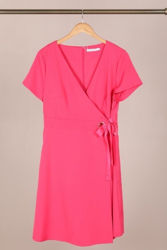 Robe exclusive grandes tailles - Rose - taille 48