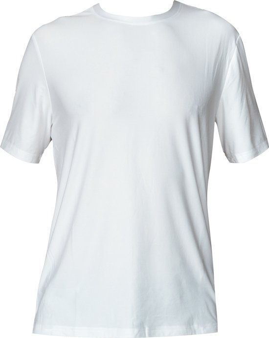 Skechers Go Dri All-Day Tee TS107B-WHT, Mannen, Wit, T-shirt, maat: