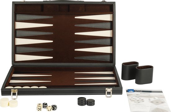 Buffalo Backgammon Zwart Large (46x30)