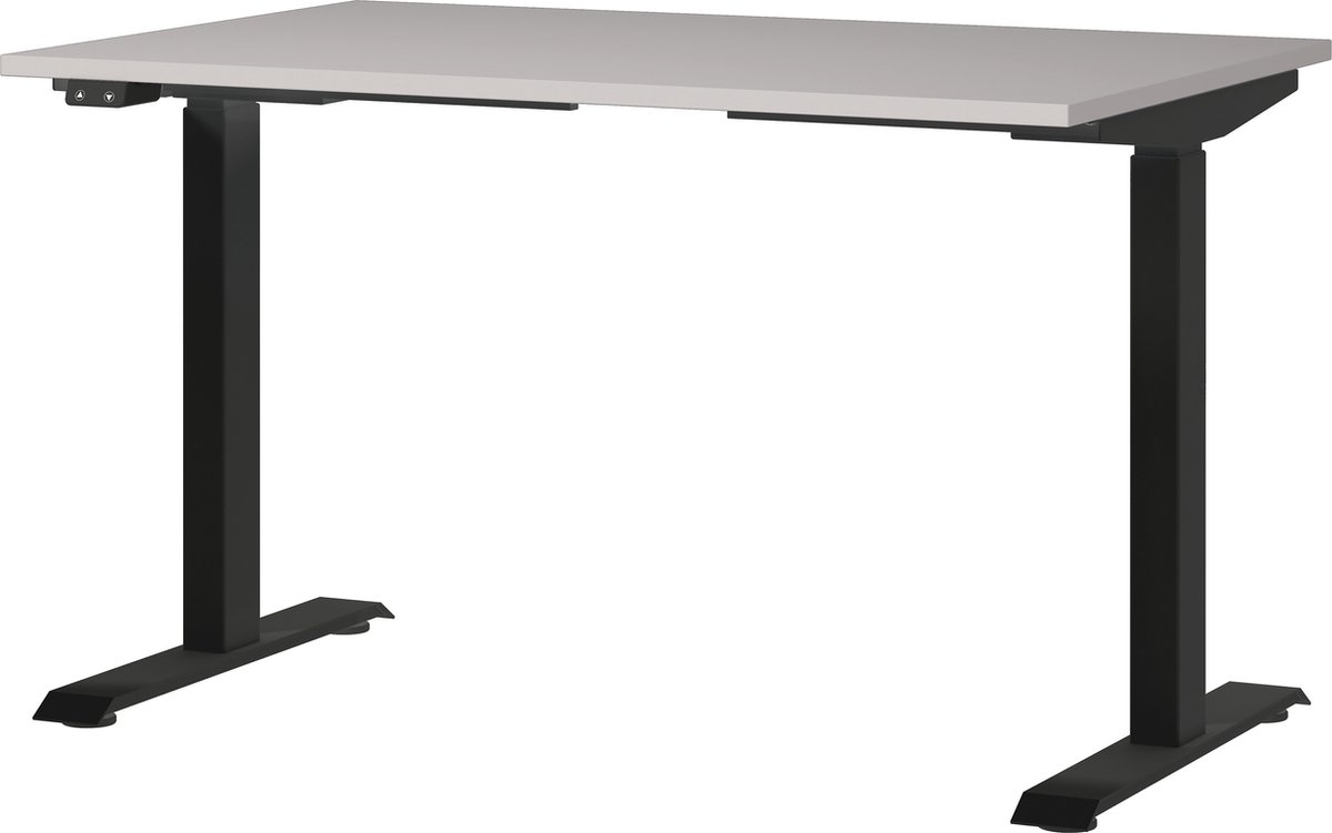 Elektrisch zit-sta Bureau Galileo Zwart - Kasjmier - 120x80cm - Hoogte 120 cm - In hoogte verstelbaar