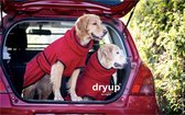 Dryup-hondenbadjas-badjas voor de hond- Rood-XL--ruglengte tot 70cm