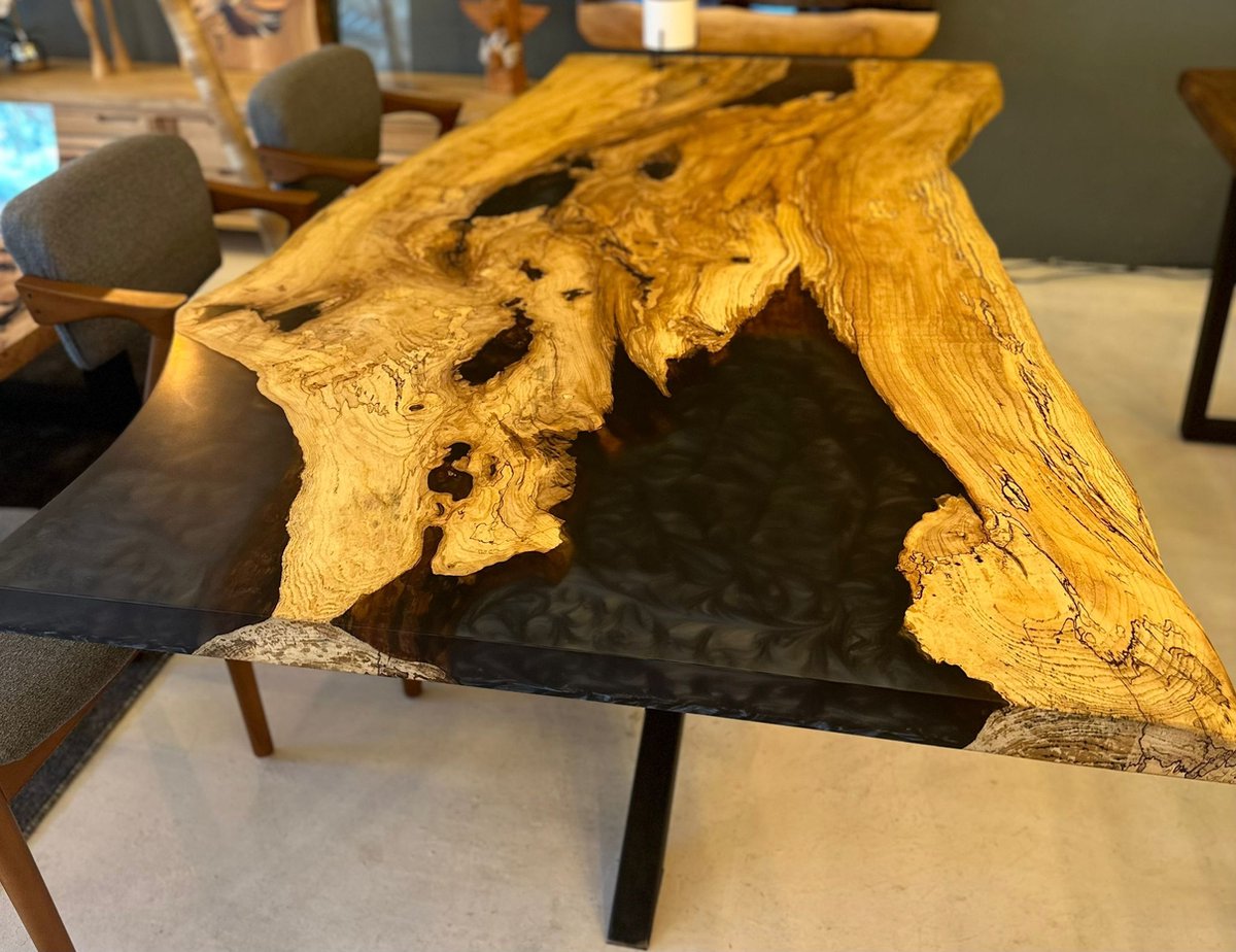 Arka Woods - Epoxy Essen Hout Eettafel - Asma