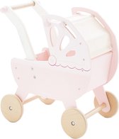 Bol.com Le Toy Van - Houten Kinderwagen - Roze aanbieding