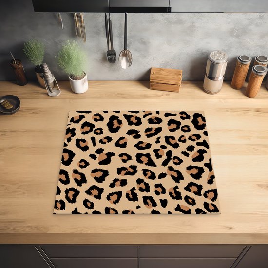 Inductieplaat Beschermer - Gele Kleine Dichte Bloemen Op Een Lentedag 70x52 Cm 2 Mm Dik Inductie Beschermer Van Vinyl