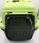 duvo + transporter gipsy 48x32x31 fel groen voor katten en kleine hondjes
