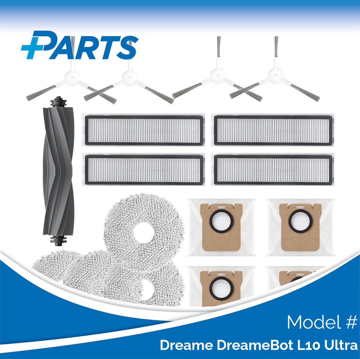Dreame L10 Ultra Onderhoudsset (Plus.Parts® alternatief voor RAK11)